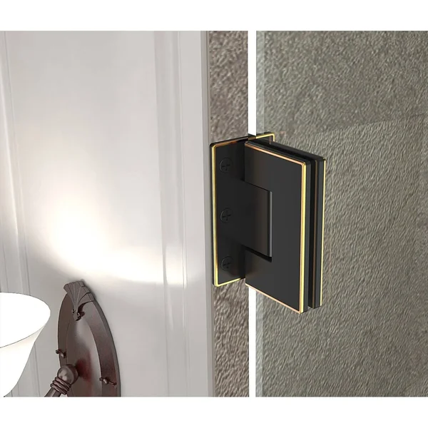 Aston SDR985 Nautis Completely Frameless Hinged Shower DOOR - Chrome, 71-in L x 72-in H