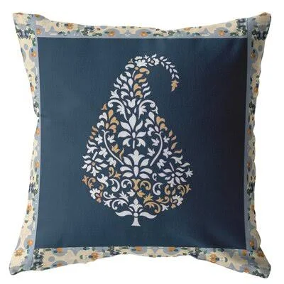 Fall Leaf Suede Blown and Closed Pillow Orange and Red on White Bungalow Rose Color: White/Orange/Navy - Size: 16x22 x 16