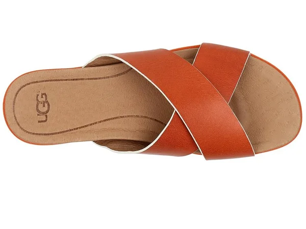 Women's Ugg Kari Slide, Size: 10 M, Fire Opal Leather