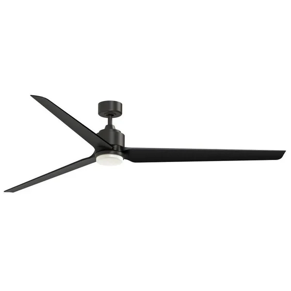 Fanimation TriAire Ceiling Fan - Size: 1 Light - Color: Bronze - Blade Color: Black - FPD8515DZW-84BLW-LK