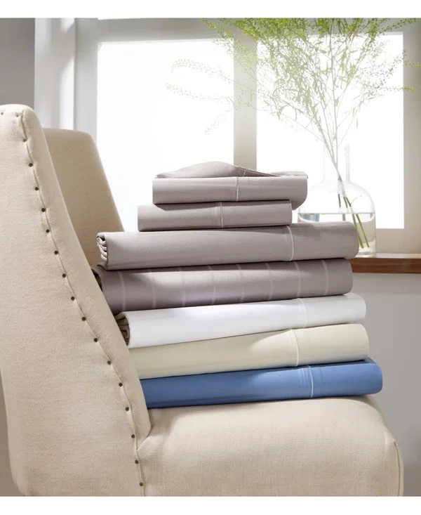 Charter Club Sleep Cool 4-pc Full Sheet Set, 400-Thread Count Egyptian Hygro Cotton, Created for Macy&s - Penguin Grey