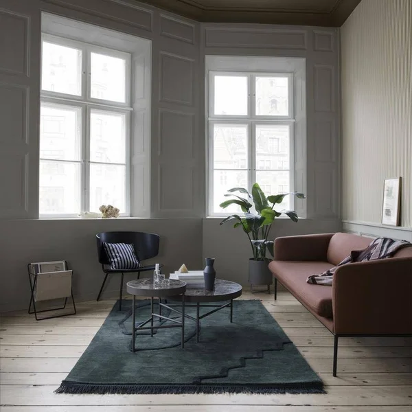 Ferm Living - Marble Table - Medium - Brown