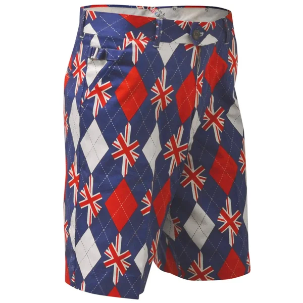 Royal & Awesome Men's Patterned Golf Shorts