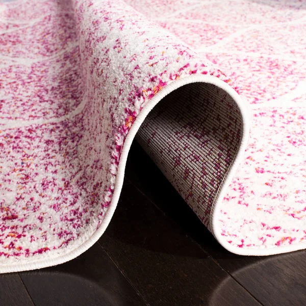 Safavieh Area Rug, Madison, Cream, Fuchsia, 8& x 10&