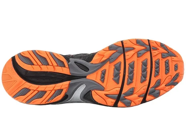Asics Men's Gel Venture 5 Running Shoe - Carbon/Black/Hot Orange, 9 M US