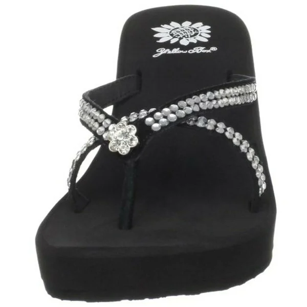 Yellow Box Gateway Women's Black Sandal 10 M