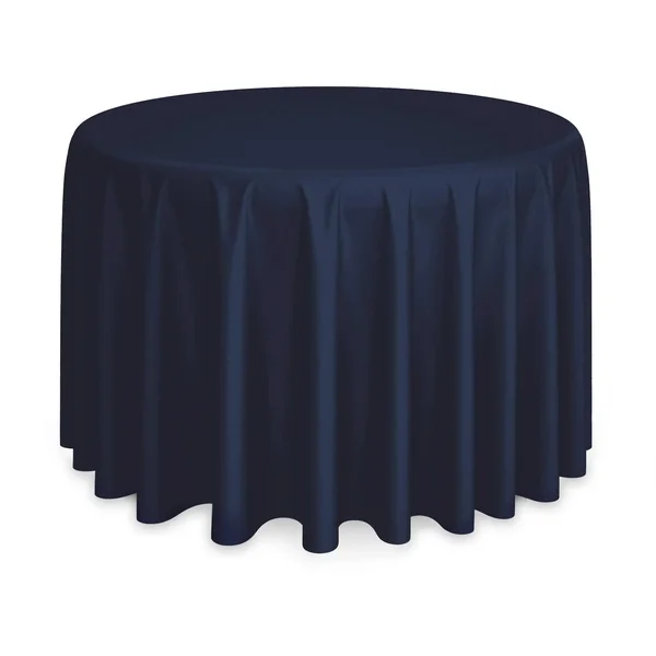 Lann&s Linens - 10 Premium 132x22 Round Tablecloths for Wedding/Banquet/Restaurant - Polyester Fabric Table Cloths - Navy Blue