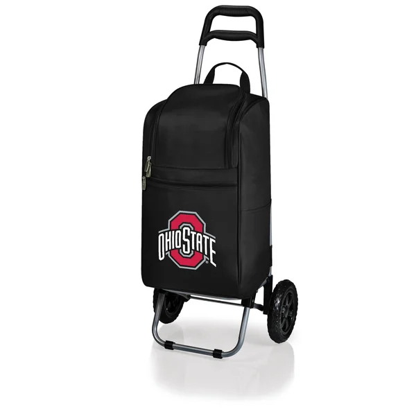 Picnic Time 545-00-175-444-0 Ohio State Buckeyes Black Cart Cooler