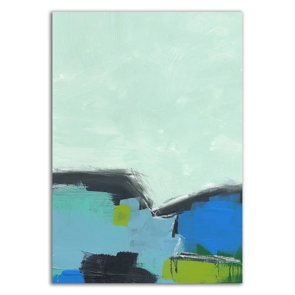 18x22 x 12x22 Landscape NO. 98 by Jan Weiss Print on Canvas