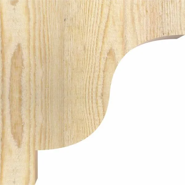 Ekena Millwork COR04X10X10NEW00RDF 4x22W x 10x22D x 10x22H Newport Rough Sawn Corbel - Douglas Fir