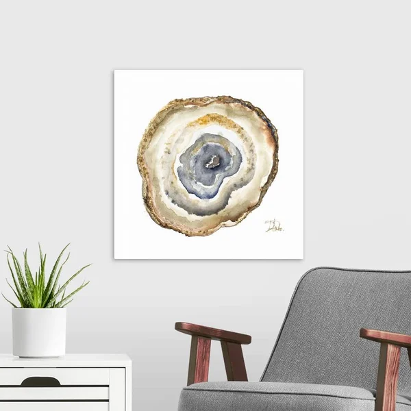 Agate Watercolor I - Canvas Wall Art, 20x20, Great Big Canvas