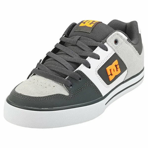 DC Pure Mens Shoes - Dark Grey Orange