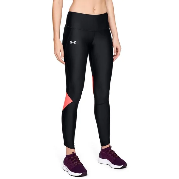 Under Armour Women's Armour Fly Fast Tight, Black/After Burn, S-R