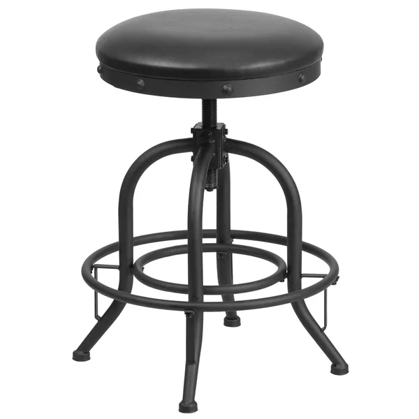 24x22H Black Swivel Lift Stool
