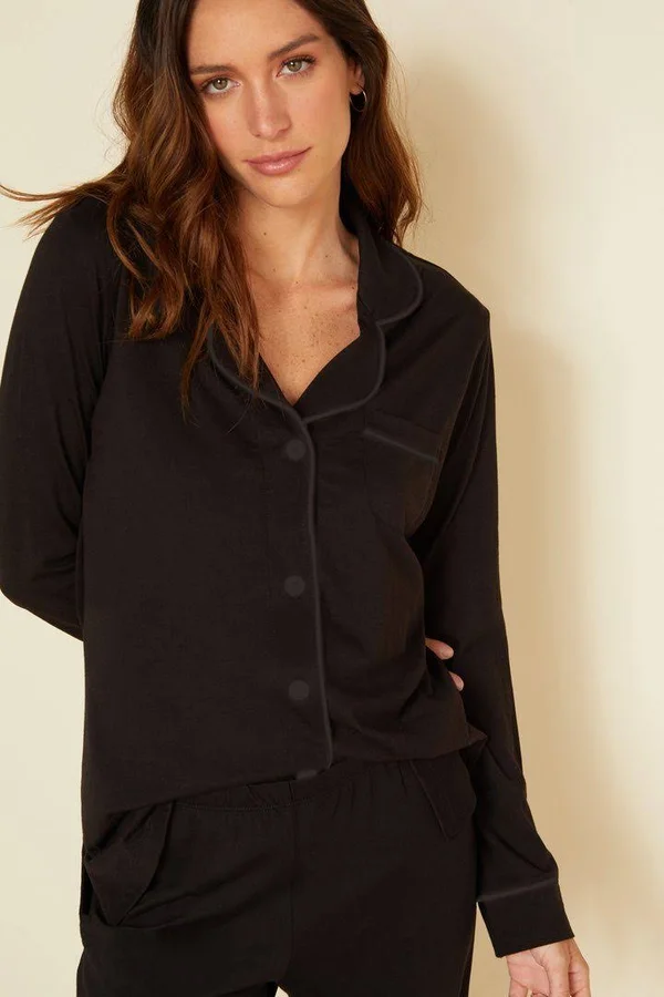 Cosabella Bella Long Sleeve Top & Pant Pajama Set - M