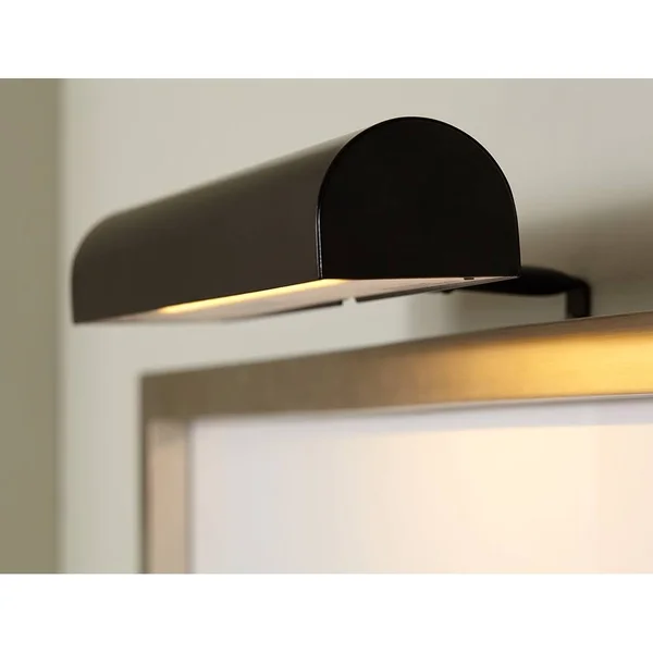 Concept Lighting 103L Cordless LED Remote Control Picture Light, Matte Black, 11.5x22