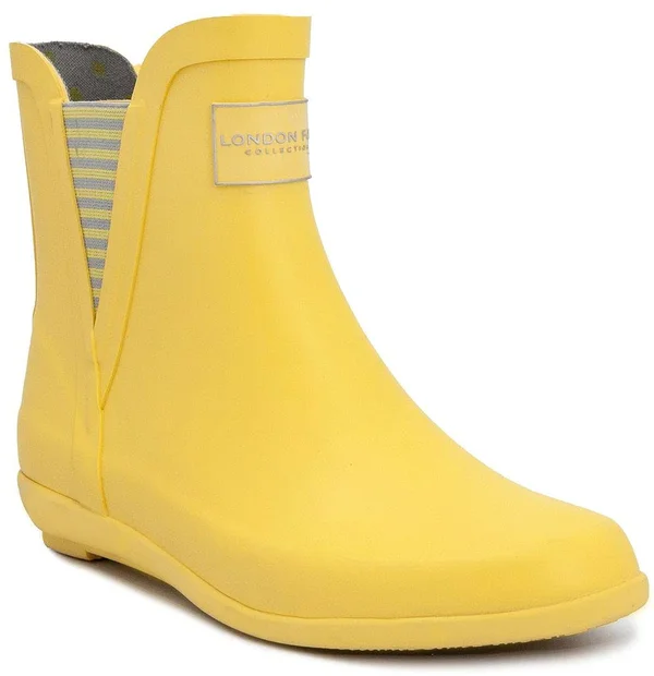 London Fog Women's Piccadilly Rain Boot - Yellow