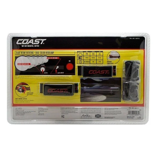 Coast HL7 Focusing 405 Lumen LED Headlamp - 2 pack
