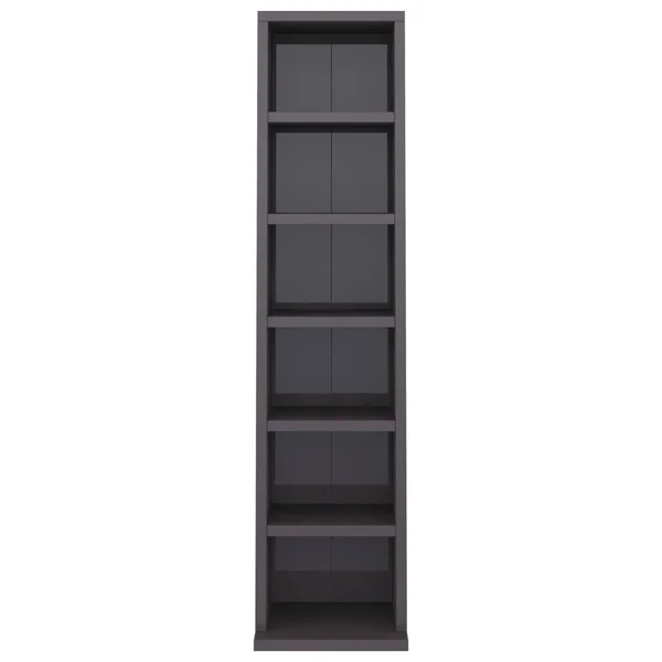 vidaXL CD Cabinet High Gloss Gray 8.3x22x7.9x22x34.6x22 Chipboard