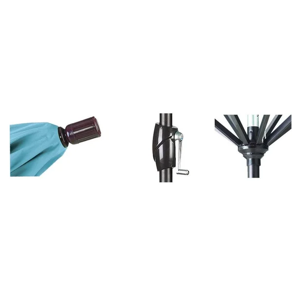 California Umbrella 7.5& Aluminum Market Umbrella Push Tilt Bronze/Pacifica/Capri GSPT758117-SA26