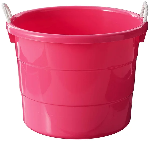 Homz 18-Gallon Kids Storage Rope Handle Tub - Pink - 4 pack