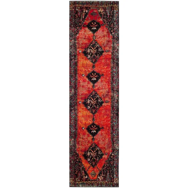 Safavieh Vintage Distressed Boho Hamadan Akife Oriental Rug - 2&3x22 x 18& Runner - Orange/Multi