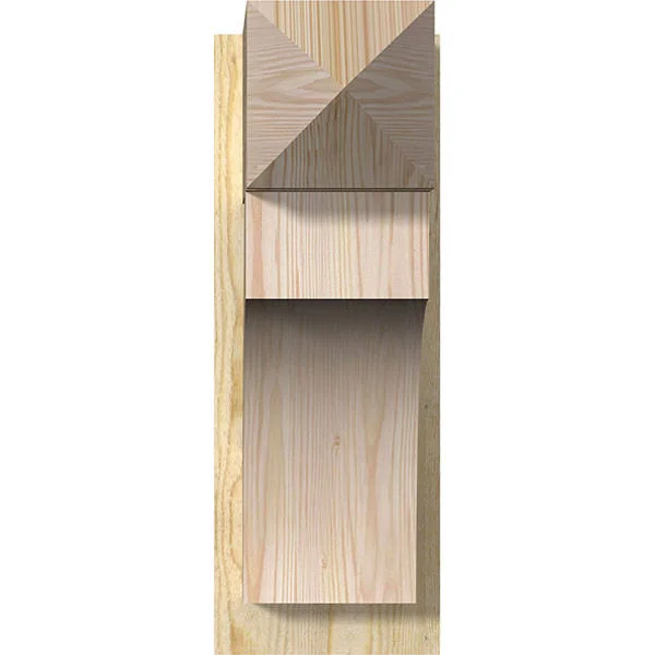 Ekena Millwork OUT08X18X22WTL03RDF 8x22W x 18x22D x 22x22H Westlake Rough Sawn Arts and Crafts Outlooker, Douglas Fir