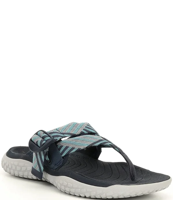 Keen Women's Solr Toe Post Sandal - 6 - Navy - Blue Mist