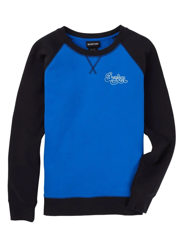 Burton Women's Keeler Crew Fleece, Lapis Blue, True Black, XL