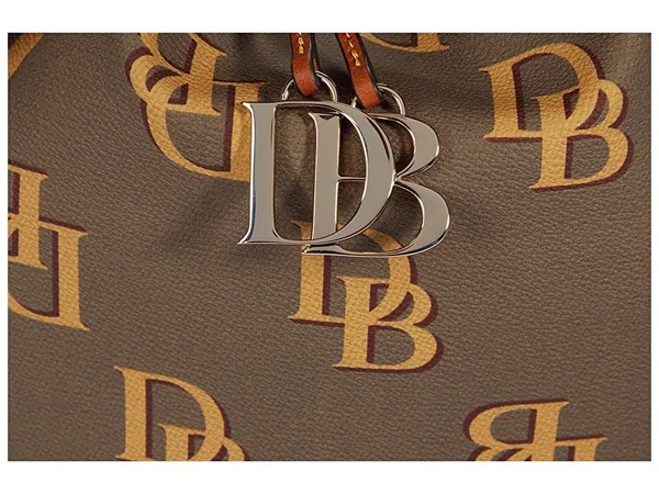Dooney & Bourke Women Monogram Drawstring Bag - Taupe
