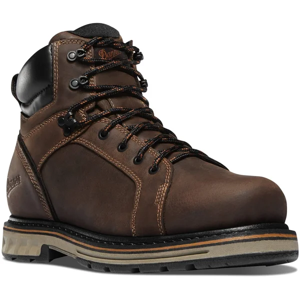 Men's Danner Steel Yard 6 inch Hot Steel Toe Work Boot, Size: 14, Brown
