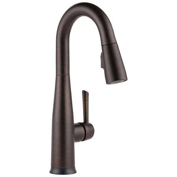 Delta 9913T-AR-DST Essa Single Handle Pull-Down Bar & Prep Faucet with Touch2O Technology - Arctic Stainless