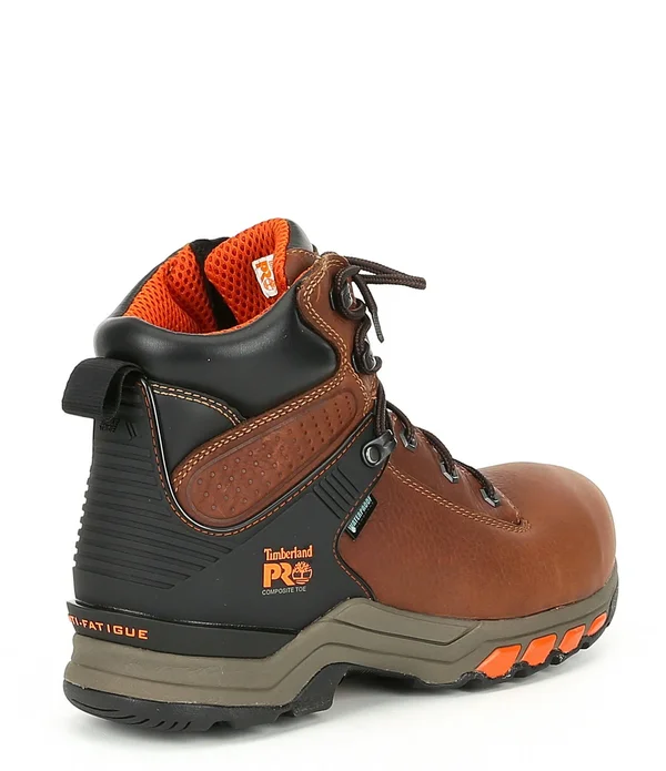 Timberland Pro Men's 6 in. Hypercharge Composite Toe Waterproof Work Boot - Black
