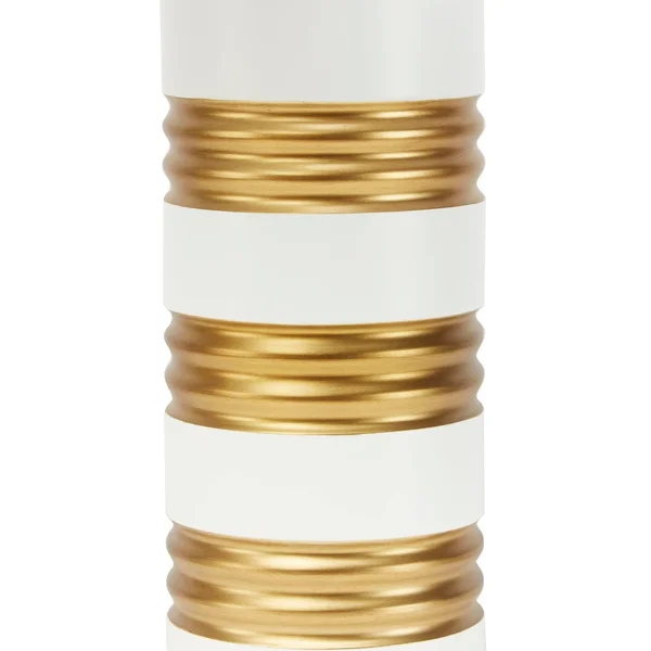 Chloe Stacked White and Gold Table Lamp