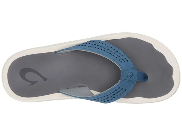 Olukai Ulele Sandals - Men's Blue/Charcoal, 14