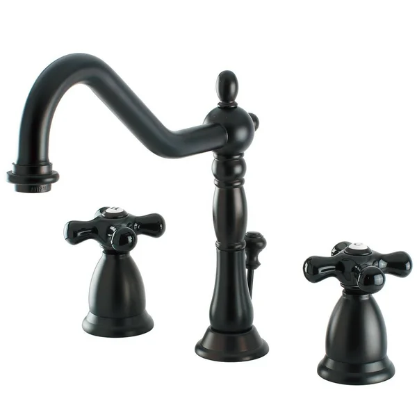 Kingston Brass Ks1992pkx Widespread Lavatory Faucet, Polished Brass