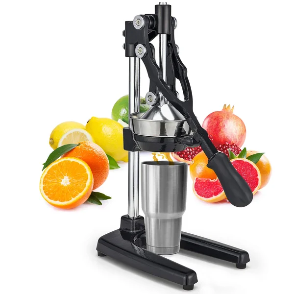 Zulay Kitchen Zulay Extra Tall Orange Juicer - Manual Orange Juice Squeezer, Fits Tumblers, Tall Glasses and Cups Easily, Lemona