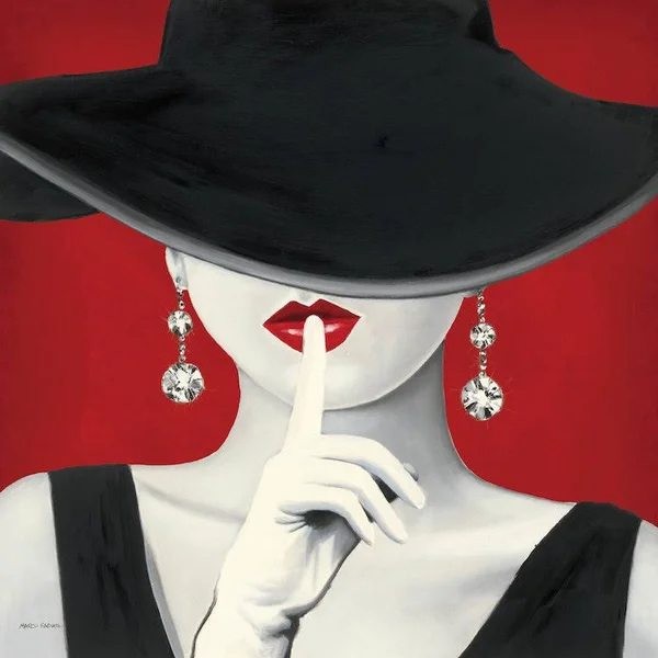 Marco Fabiano Canvas Art Prints - Haute Chapeau Rouge I