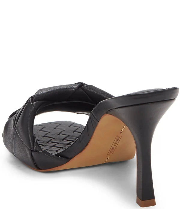 Vince Camuto Brelanie Woven Leather Dress Mules - 8.5M