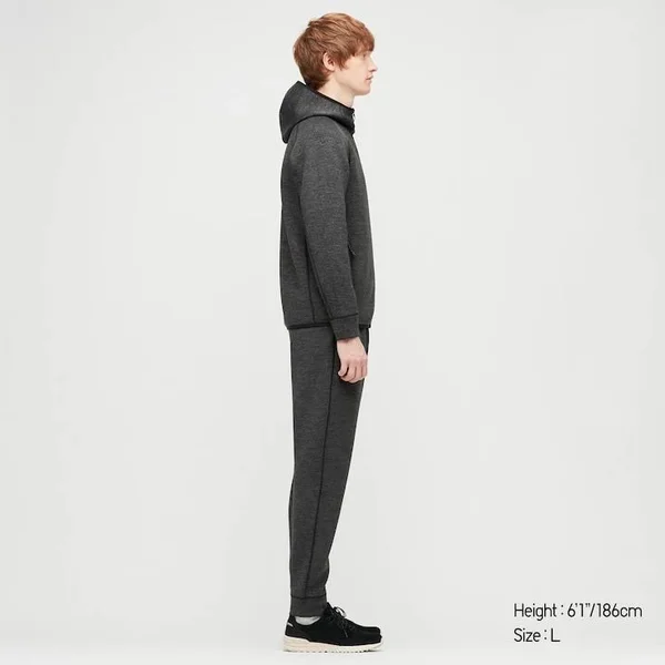 Uniqlo Men's Ultra Stretch Dry Sweatpants, Black, L