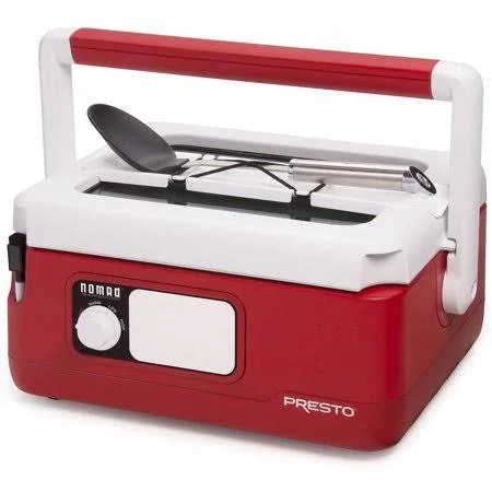 Presto 6011 Slow Cooker, 7.4 inch x 12.5 inch x 15.9 inch, Red
