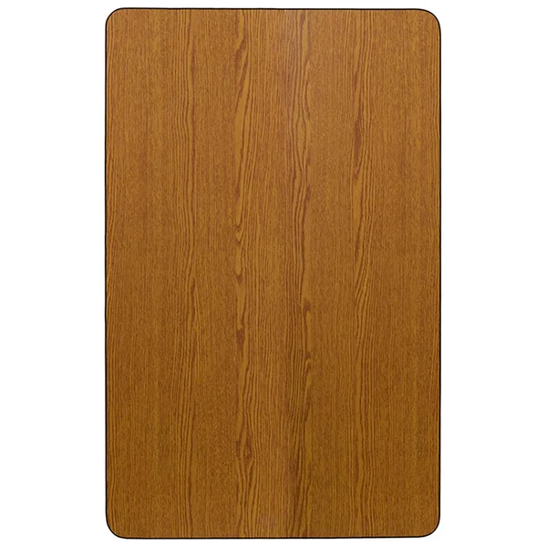 Flash Furniture 30&&w x 48&&l Rectangular Oak Thermal Laminate Activity Table