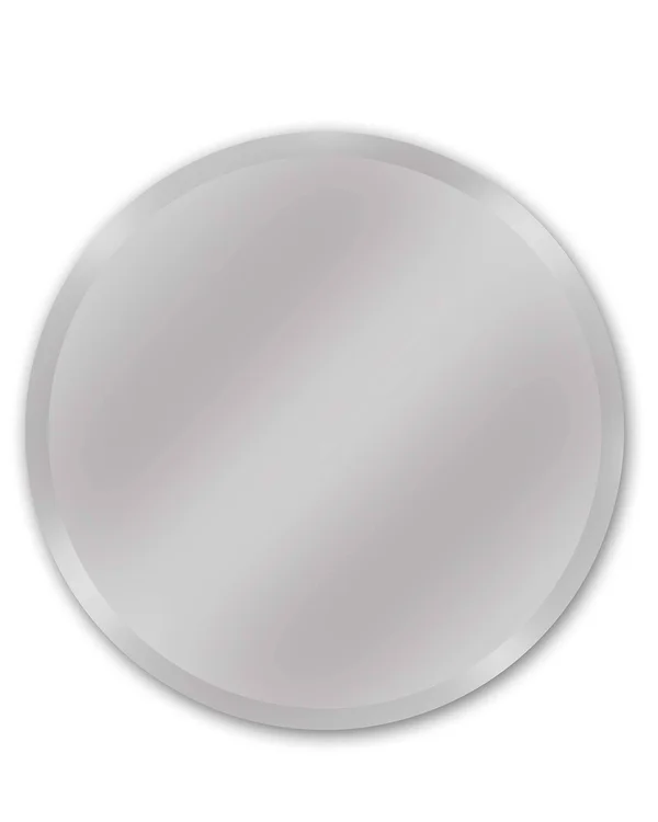 Alpine Art & Mirror Westport Round Frameless 28-Inch Round Beveled Wall Mirror