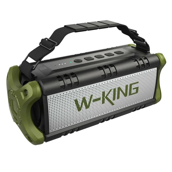 50w(70w Peak) Wireless Bluetooth Speakers Built-in 8000mAh Battery Power Bank, W-King Outdoor Portable Waterproof TWS, NFC Speak