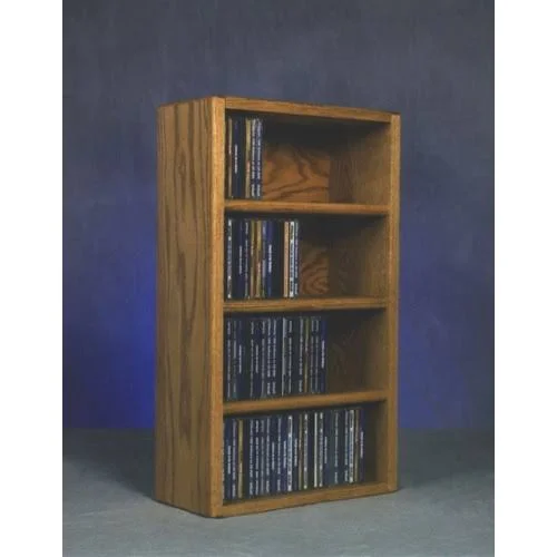 Wood Shed 400 Series 104 CD Wall Mounted Multimedia Storage Rack; Natural