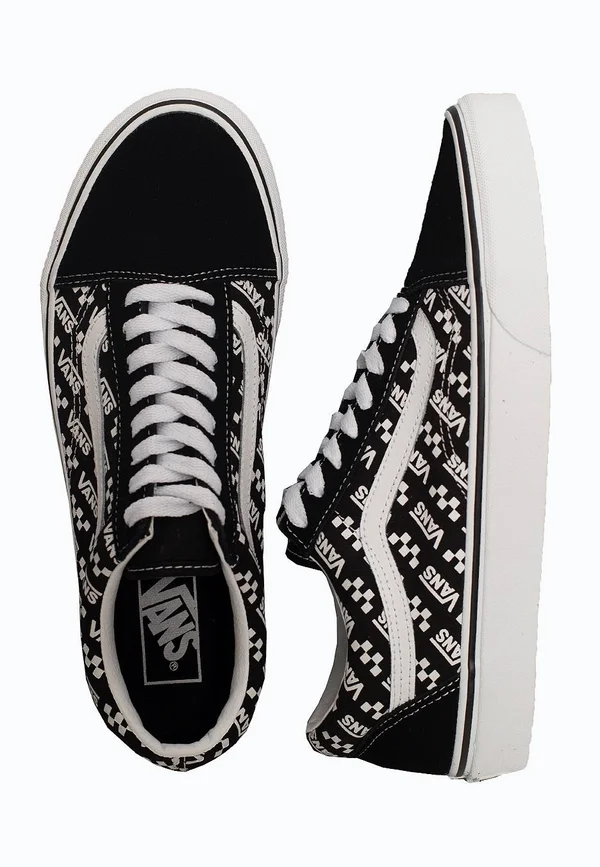 Vans Old Skool Logo Repeat Black/White