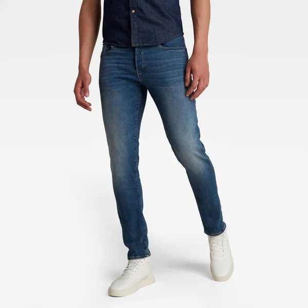 G-Star Raw Men 3301 Slim Jeans Medium Blue Size 30-36