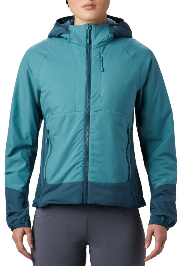 Mountain Hardwear Women's Kor Cirrus Hybrid Hoody - XS - Washed Turq