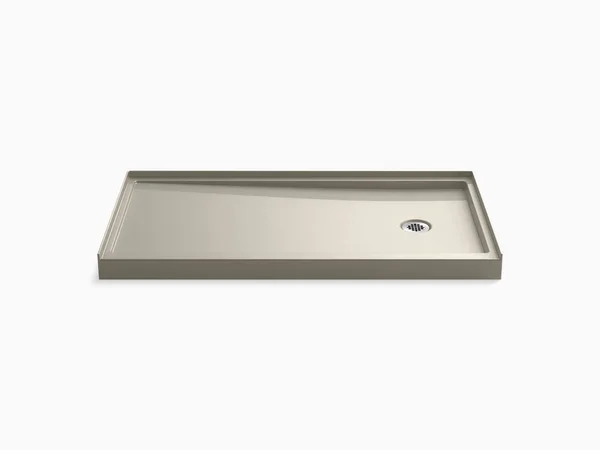 Kohler 8458-G9 Rely 60x22 x 32x22 Single-Threshold Shower Base with Right-Hand Drain - Sandbar