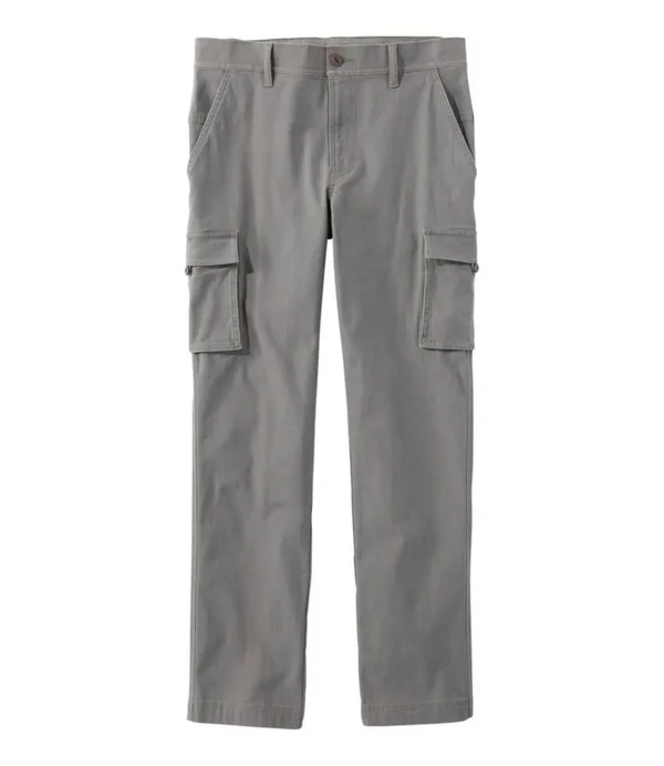 Men's BeanFlex Canvas Cargo Pants - Standard Fit Gray 31x34, L.L.Bean